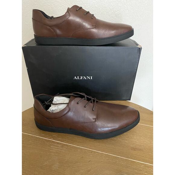 NiB Alfani men’s Elston lace up Oxford in chocolate 10.5 main image 5